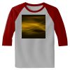 Raglan 3/4 Roundneck Shirt (Gray Body) Thumbnail