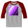 Raglan 3/4 Roundneck Shirt (Gray Body) Thumbnail