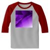 Raglan 3/4 Roundneck Shirt (Gray Body) Thumbnail