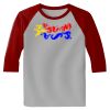 Raglan 3/4 Roundneck Shirt (Gray Body) Thumbnail